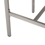 Outdoor Patio Furniture Set of 2 Aluminum Silver/Grey
