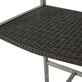 Outdoor Patio Furniture Set of 2 Aluminum Silver/Grey