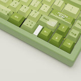 Matcha Boba Design Keycaps and Mechanical Keyboard