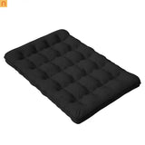 Mattress Floor Foldable Corduroy Black 8in Full XL Anti-Slip