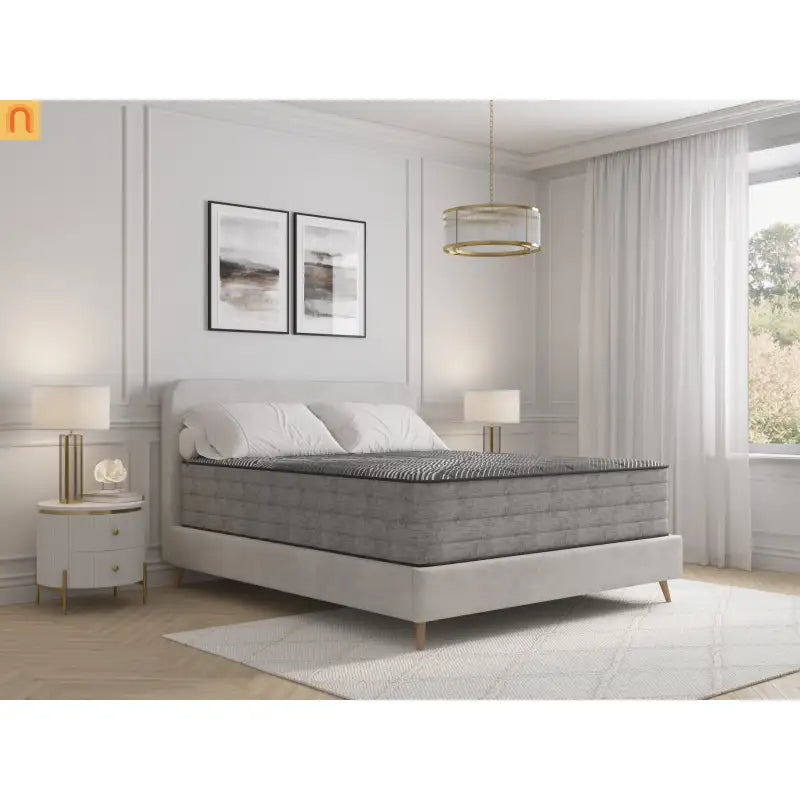 Mattress Hybrid Quilted Ice Cover Copper Gel Black 14in King USA