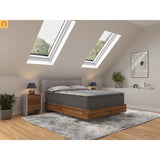 Mattress Hybrid Euro Top Quilted Gel Foam Plush Black 13in King USA