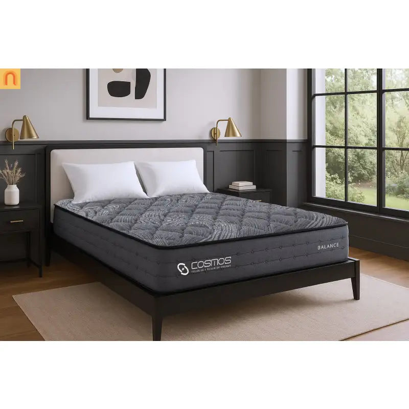 Mattress Hybrid Graphite Memory Foam Pocket Springs Gray 12in King