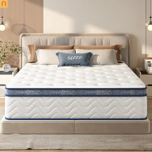 Hybrid Memory Foam Queen Mattress 12" Medium Firm