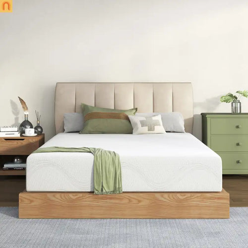 Mattress Memory Foam Twin 10in Cooling Gel Green Tea Washable Cover