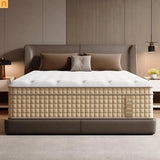 Mattress Hybrid Cooling Gel 7-Zone Pocket Springs Beige 14in King