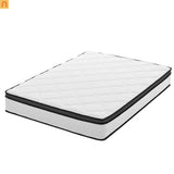 Mattress Hybrid Bamboo Cover Pocket Spring 10in Queen Medium Firm