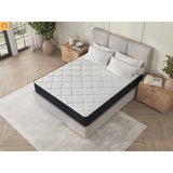 Mattress Hybrid Cooling Gel Plush Gray Full 10in Medium Firm USA