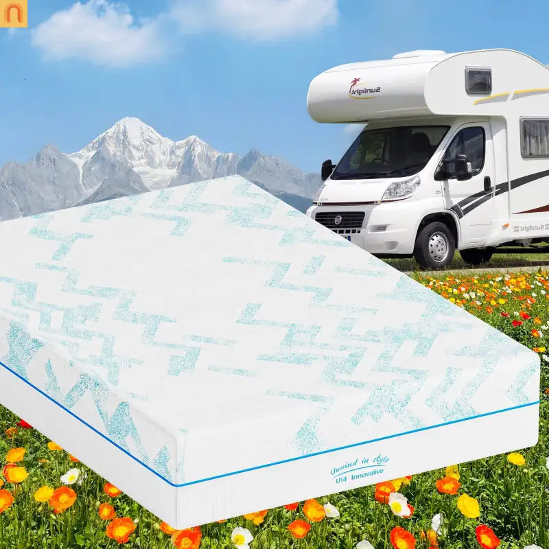 Mattress Memory Foam Short Queen RV 10in Cooling Gel Breathable