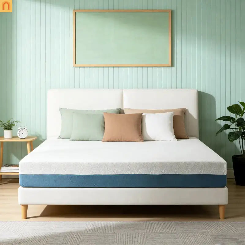 Mattress Memory Foam Copper Infused 7-Zone White 10in King Japan