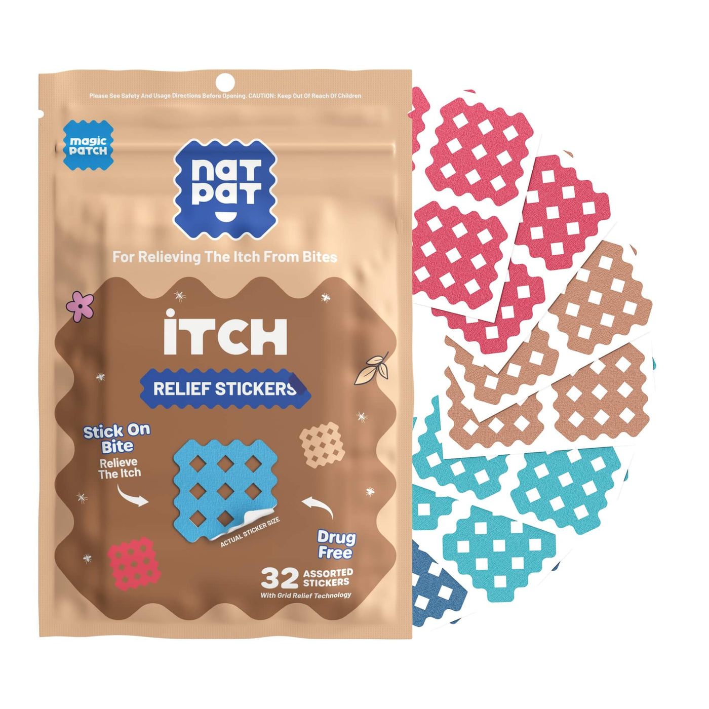 MagicPatch Itch Relief Patches Anti-Itch Treatment Mosquito
