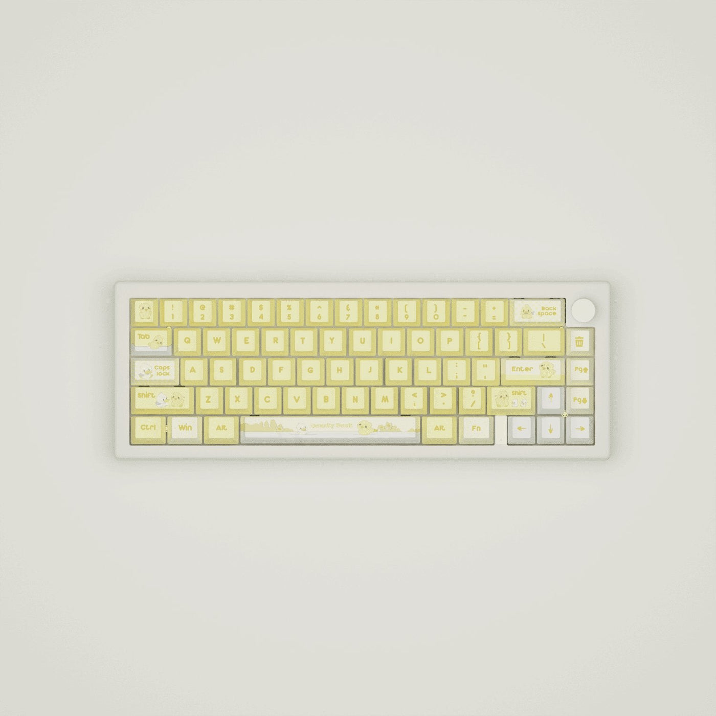Quacky Duck Design Keycaps and Mechanical Keyboard