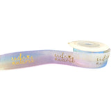 Rainbow Happy Eid Organza Ribbon