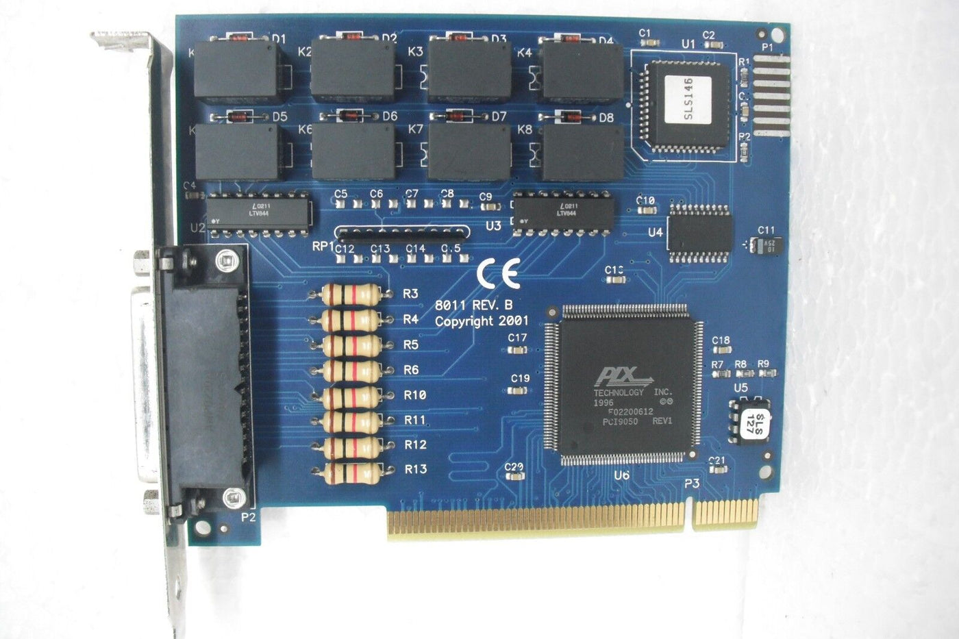 Sealevel 8011 RoHS-Compliant PCI 8 Form C Relay Output 8 Isolated Input Digital