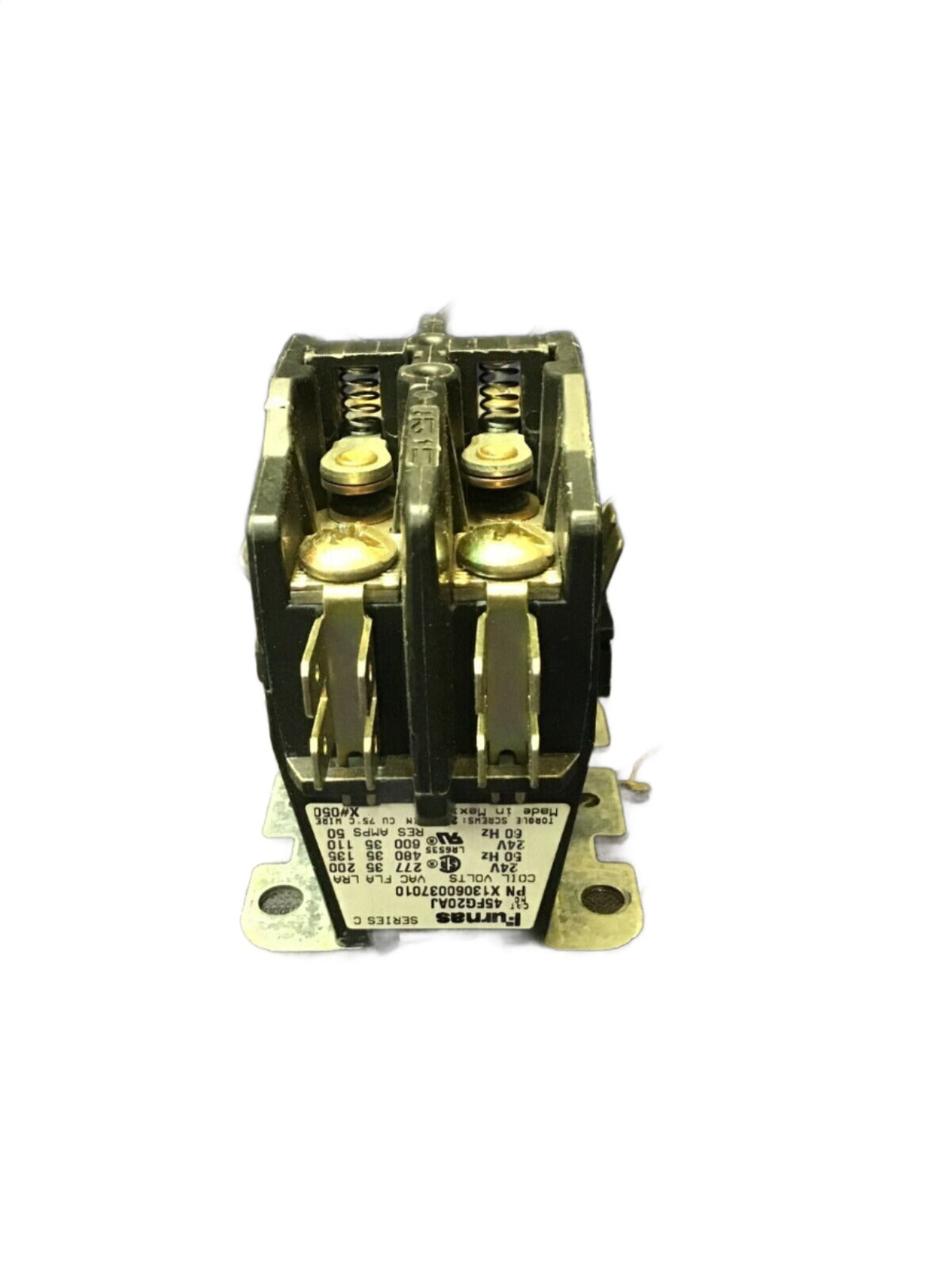 Furnace X1306003701 Series C Contactor 2-Pole 50 60Hz Coil 24V - Used