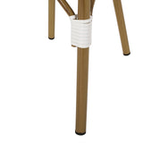 Outdoor Patio Furniture Set of 2 Wicker White/Gray
