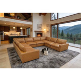 Sectional Sofa U-Shape Leather Match 152in 8-Seat