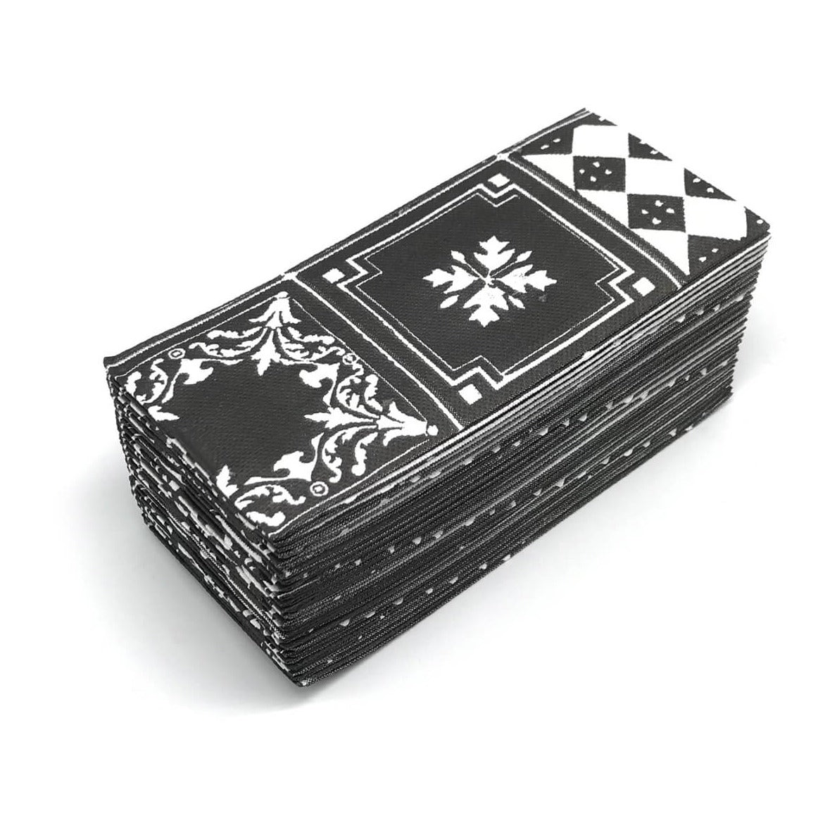 Sevilla Black Linen-Like Napkins