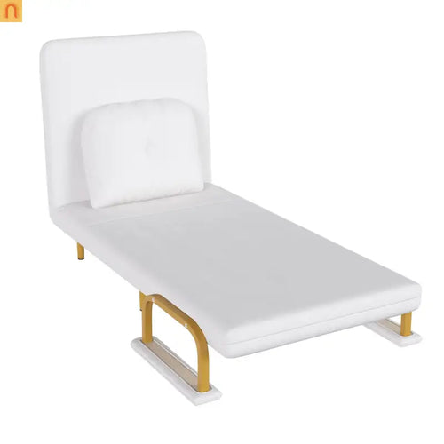 3-in-1 Convertible Sofa Bed 72" Linen White