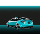 Rear Spoiler Carbon Fiber Compatible With Model 3 Ver3