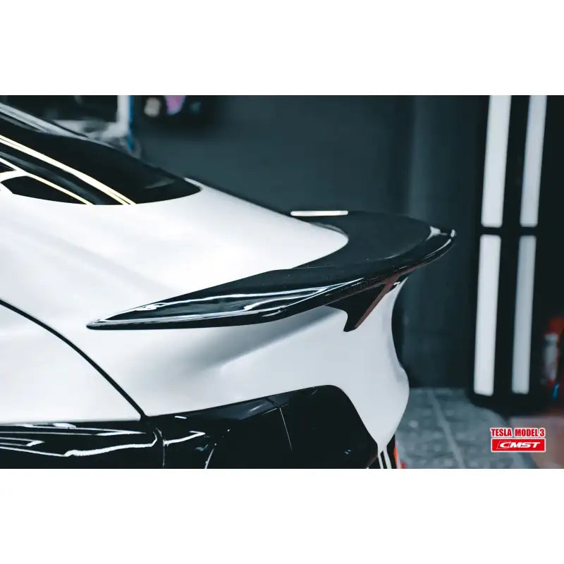 Rear Spoiler Carbon Fiber Compatible With Model 3 Ver3