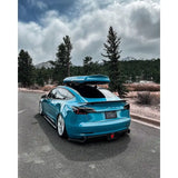 Rear Spoiler Carbon Fiber Compatible With Model 3 Ver3