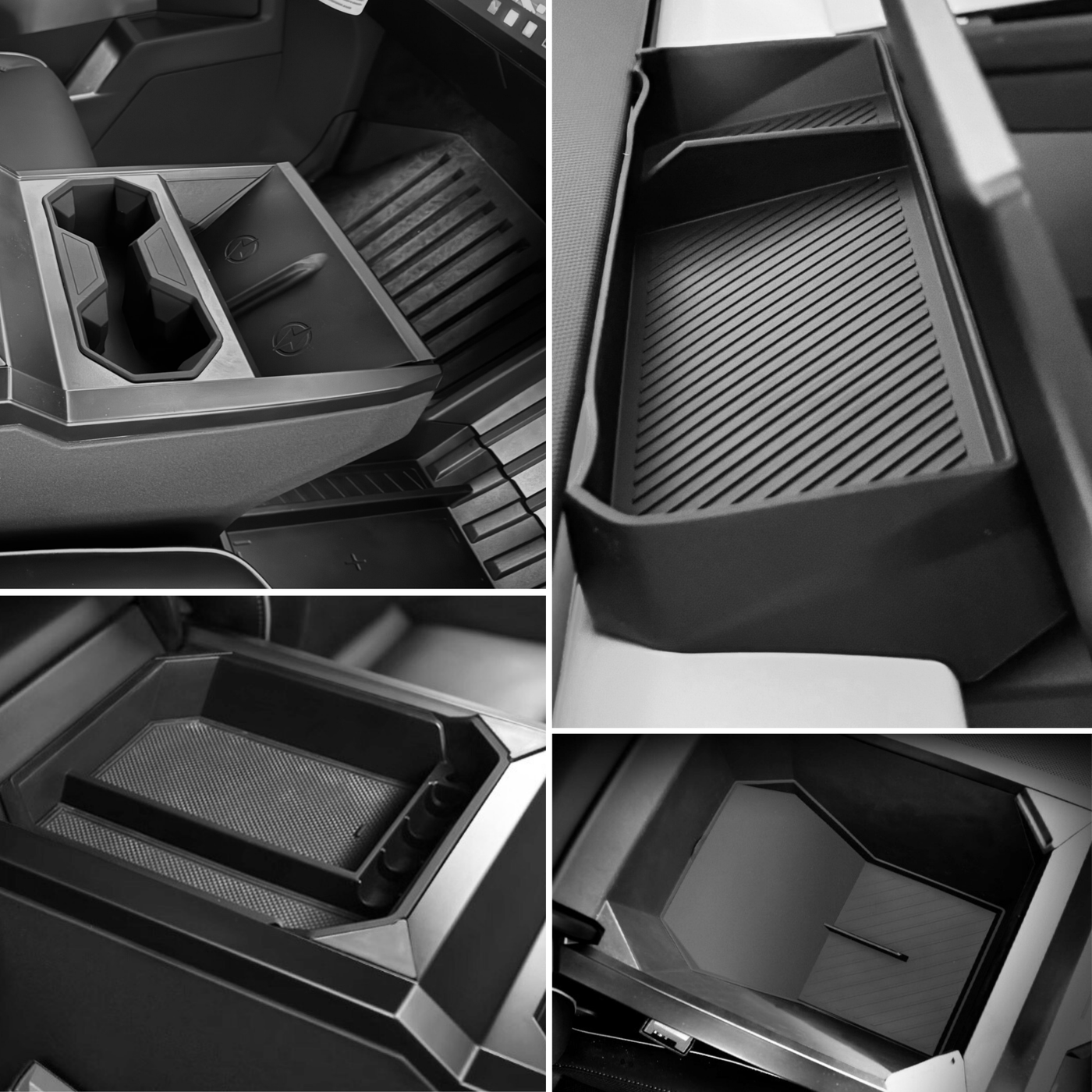Center Console Organizer Storage Solution Set for Cybertruck