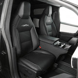 Seat Covers Leather Protector Full Coverage Black White for Cybertruck
