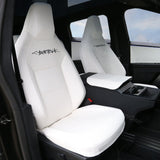Seat Covers Leather Protector Full Coverage Black White for Cybertruck
