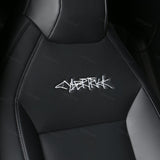 Seat Covers Leather Protector Full Coverage Black White for Cybertruck