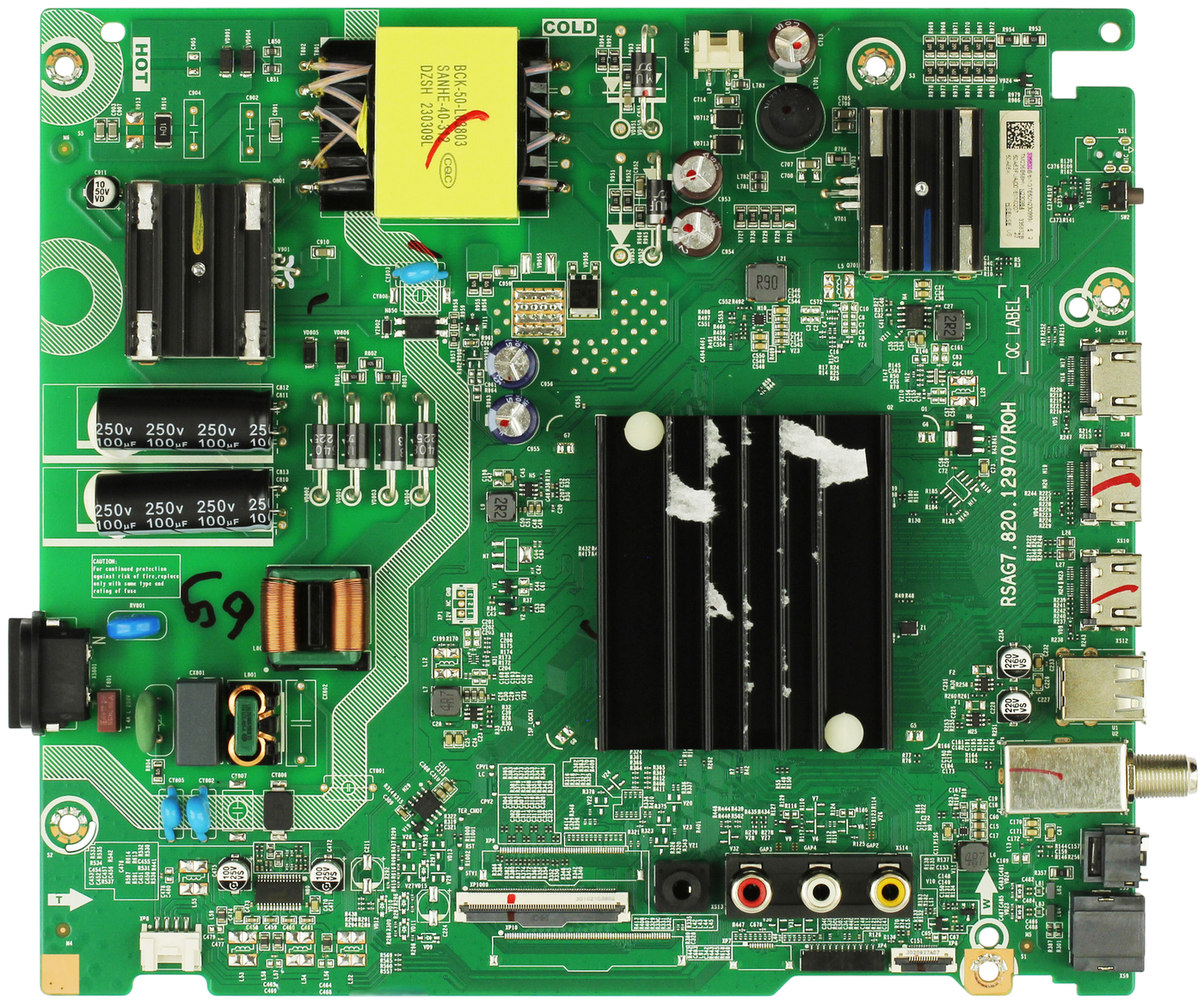 335830 Hisense Main Board Power Supply, 335830, 335832, RSAG7.820.12970 ROH,