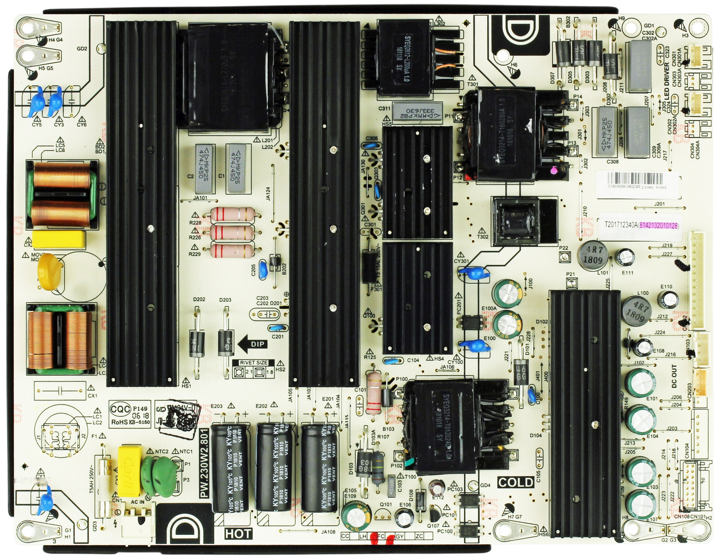 8142132010128 Sceptre Power Supply LED Driver, 8142132010128, T201712339A,
