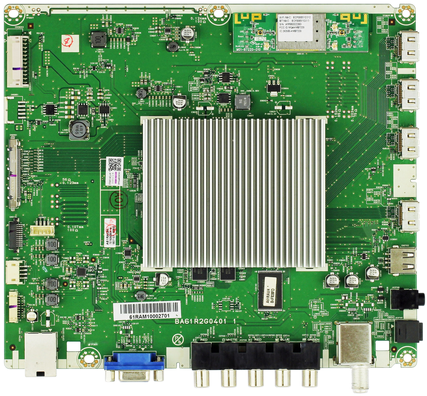 Philips A61RAMMA-001 Main Board for 55PFL6921 F7 (DS1 Serial)