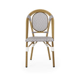Outdoor Patio Furniture Set of 2 Wicker White/Gray