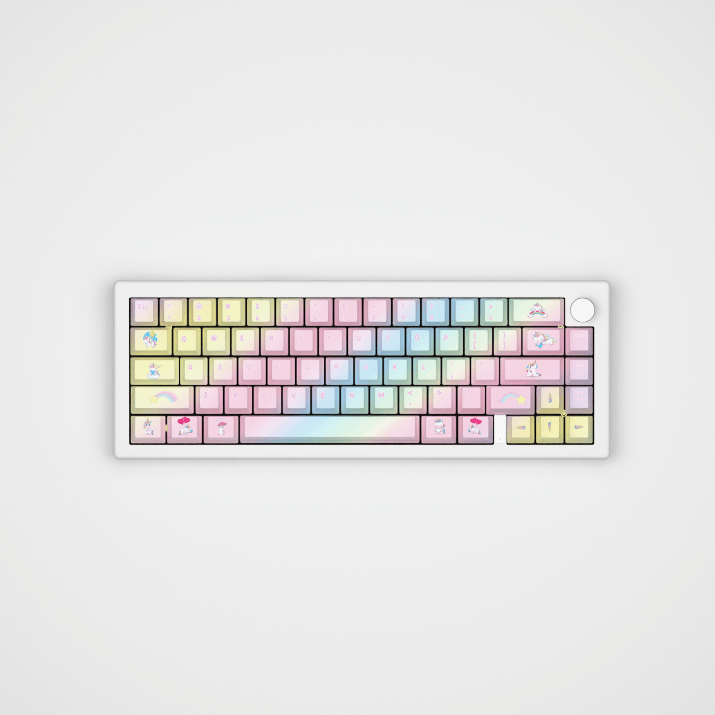 Unicorn Design Keycaps and Mechanical Keyboard