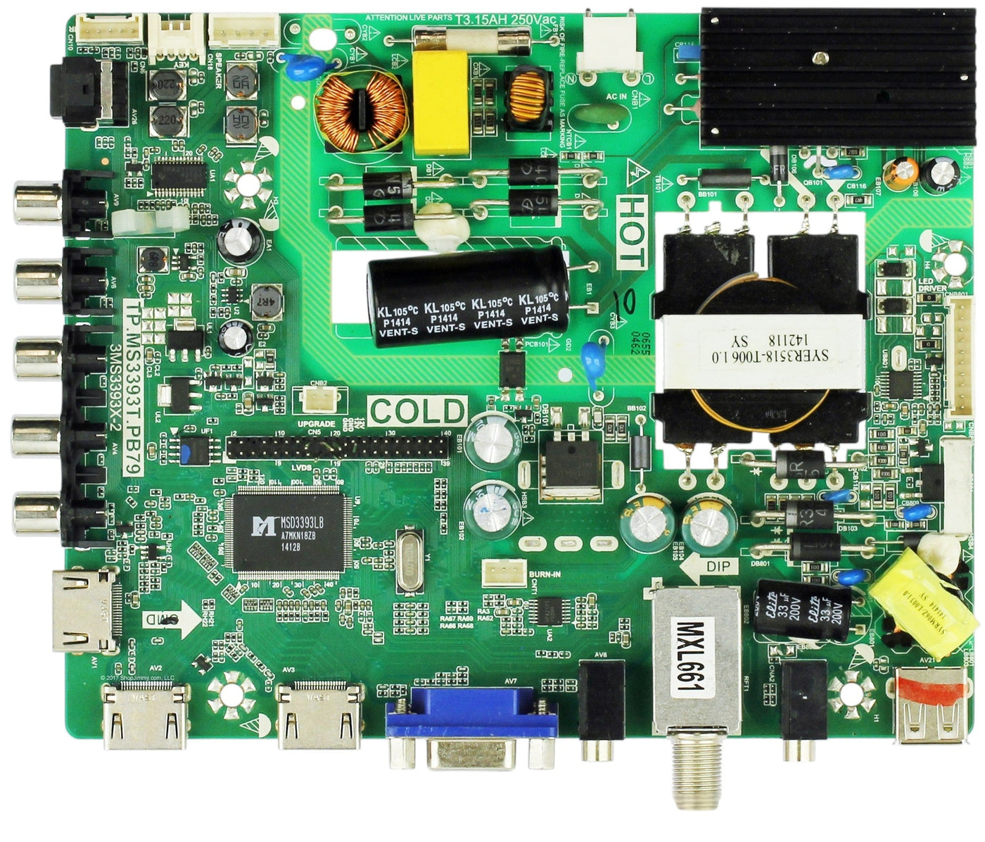 Sanyo 02-SHY39A-CLS003 Main Board Power Supply for DP42D24 (P42D24-02 Chassis)