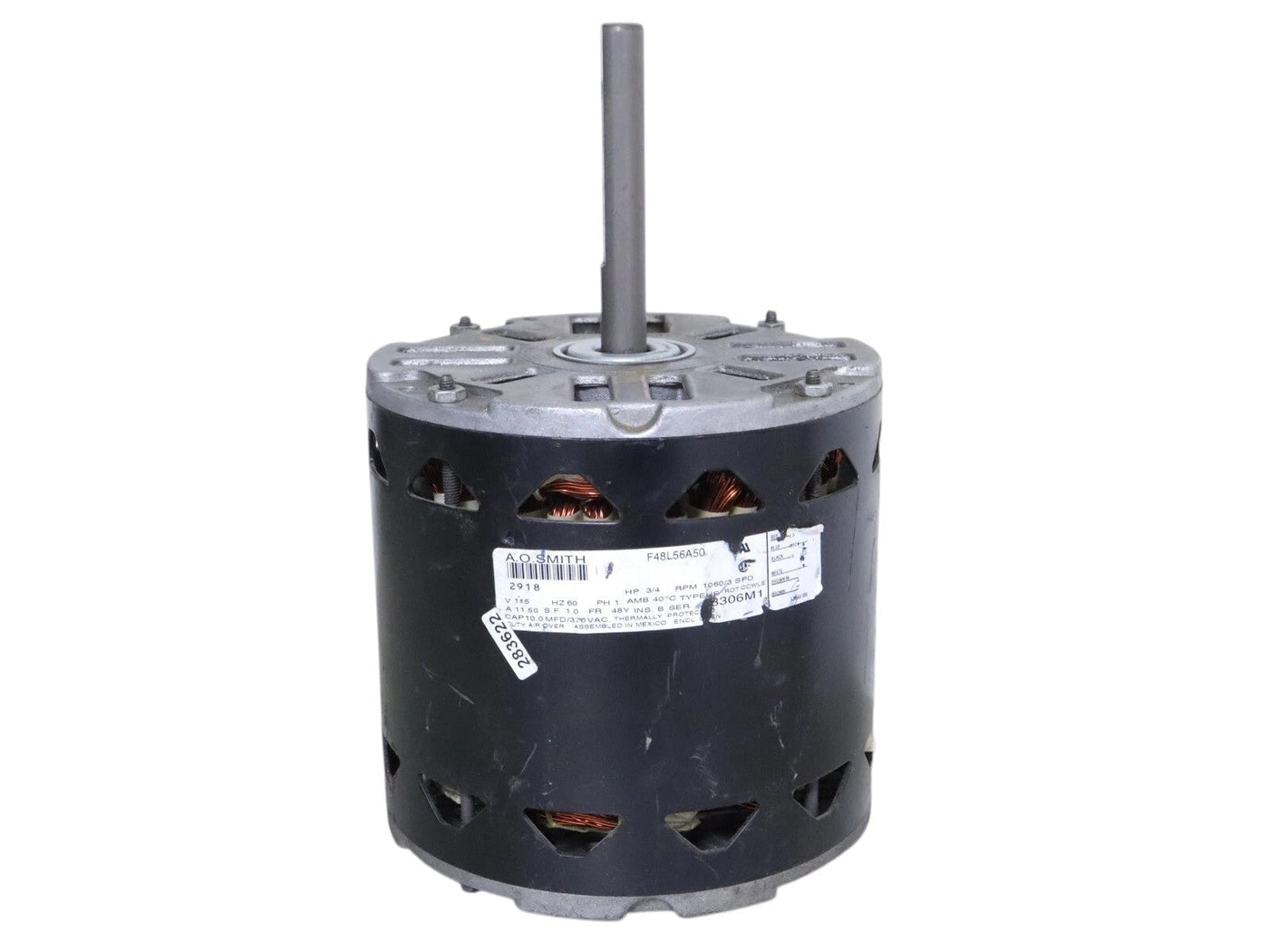 A.O. Smith F48L56A50 Blower Motor 3 4HP 1060RPM 3SPD 1PH 60Hz 115V (Refurbed)
