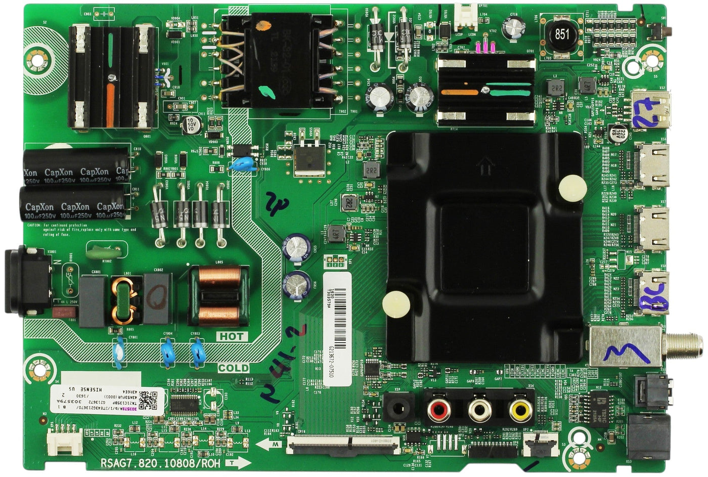 Hisense 303578 303579 Main Board Power Supply 43R6E4
