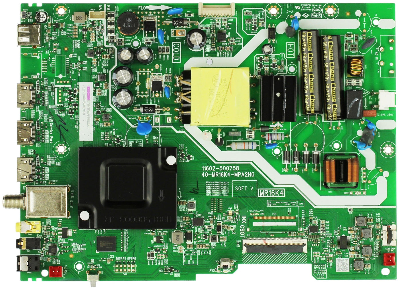 30800-000886 TCL Main Board, 30801-000860 , 40-MR16K4-MPA2HG , 11602-500758 ,